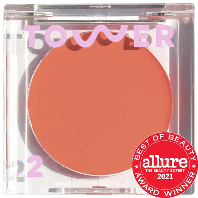 BeachPlease Lip + Cheek Dewy Cream Blush: Radiant, Vegan, Cruelty-Free Color for Sensitive Skin - Natural Plant-Based Fo