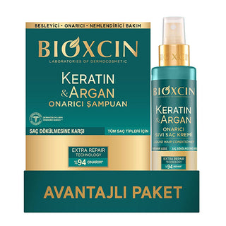 Bioxcin Keratin & Argan Oil Hair Repair Set: Shampoo & Leave-In Conditioner for Damaged Hair, Anti Hair Loss & Intense Hydration Bioxcin Keratin Argan: Repair Shampoo & Conditioner - Anti Hair Loss keratin shampoo, argan oil shampoo, hair repair shampoo, anti hair loss shampoo, damaged hair treatment, dry hair shampoo, keratin hair treatment, argan oil hair treatment, leave-in hair conditioner, hair loss prevention, hair care, shampoo, conditioner, leave-in conditioner, hair repair, moisturizing, anti-hair 
