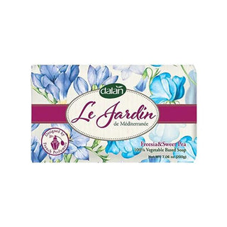 Dalan Le Jardin Freesia & Sweet Pea Solid Soap - Natural Botanical Skincare with Floral Fragrance Dalan Freesia & Sweet Pea Solid Soap - Natural Skincare Solid Soap, Natural Skincare, Botanical Soap, Floral Fragrance Soap, Plant-Based Cleansing, Gentle Skincare, Luxurious Bathing, French Perfumery, Freesia & Sweet Pea Fragrance, Natural Ingredients, Skincare Essentials, Bathing Experience, Botanical Products