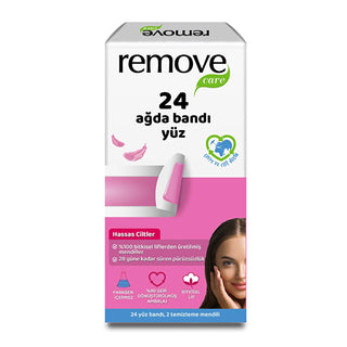 Remove Care Facial Wax Strips for Sensitive Skin - Easy Hair Removal, Long-Lasting Smoothness Remove Care Facial Wax Strips - Easy Hair Removal for Sensitive Skin facial wax strips, sensitive skin hair removal, easy hair removal, long-lasting hair removal, dermatologically tested wax strips, wax strips for face, hair removal for women, smooth skin, beauty products, skincare, personal care