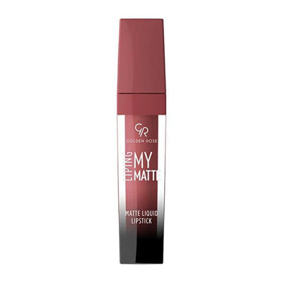 Golden Rose Matte Liquid Lipstick - Long-Lasting, Non-Drying Lip Ink with Intense Color