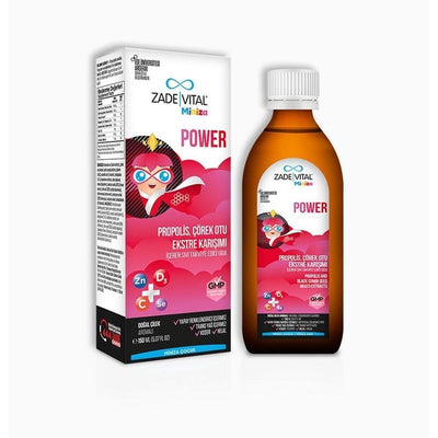 Zade Vital Miniza Power Dietary Supplement for Immune Support - Liquid Propolis and Black Seed Extract Supplement for Ki