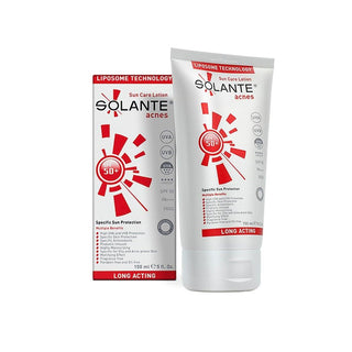Solante Acnes SPF 50+ Sunscreen Lotion for Oily & Sensitive Skin - Facial & Body Protection Solante Acnes SPF 50+ Sunscreen Lotion for Oily Skin SPF 50+ sunscreen lotion, sunscreen for oily skin, sunscreen for sensitive skin, facial and body sunscreen, Solante Acnes sunscreen, sun protection, non-greasy sunscreen, gentle sunscreen, daily sun care, outdoor skin protection