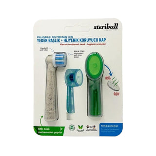 Steriball Electric Toothbrush Replacement Head with Hygienic Protective Cap - Compatible Steriball Toothbrush Accessory Steriball Electric Toothbrush Replacement Head - Hygienic & Compatible electric toothbrush replacement head, Steriball toothbrush accessory, hygienic toothbrush cap, toothbrush head protective cover, compatible electric toothbrush parts, oral hygiene, toothbrush replacement, Steriball compatible, hygiene protective cap, electric toothbrush parts