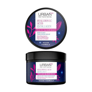 Urban Care Hyaluronic Acid & Collagen Hair Care Mask - Intensive Overnight Repair for Damaged Hair, Vegan & Paraben-Free Urban Care Hyaluronic Acid Hair Mask for Damaged Hair Repair hair care mask, hyaluronic acid hair treatment, collagen hair repair, vegan hair care, paraben-free hair products, overnight hair mask, hair repair, hair nourishment, intensive hair care, damaged hair solution, healthy hair, hair growth, cruelty-free, sustainable hair care