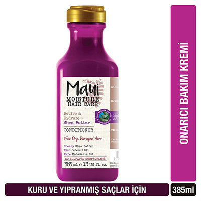 Maui Shea Butter Hair Conditioner - Revitalize Dry Damaged Hair - Vegan Sulfate-Free Aloe Vera Hair Repair & Moisturizin