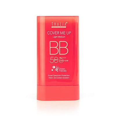 Thalia Natural Beauty Reef-Safe 50 SPF Sunscreen Stick with BB Tone Equalizer for Light Skin - Eco-Friendly, Cruelty-Fre