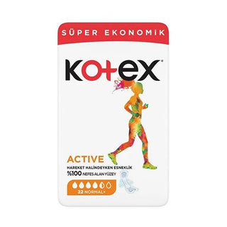 Kotex Sanitary Pads Active Normal 22'li - Fast-Absorbing, Flexible Menstrual Hygiene for Active Women Kotex Active Sanitary Pads - Fast-Absorbing & Flexible sanitary pads, menstrual hygiene, Kotex Active, Flexfit technology, breathable sanitary products, women's health, menstrual protection, feminine hygiene, active lifestyle, comfort, confidence, hygiene products