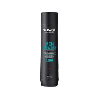 Goldwell Dualsenses Men Hair & Body Shampoo 300ml - 2-in-1 Cleansing for Men Goldwell Dualsenses Men 2-in-1 Shampoo Goldwell Dualsenses Men, Hair and Body Shampoo, Men's grooming products, 2-in-1 shampoo, Goldwell shampoo, men's hair care, body wash for men, convenient grooming, travel grooming essentials, simplified shower routine