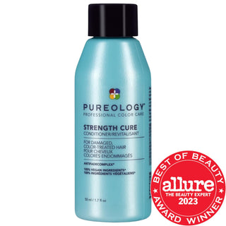 Mini Strength Cure Conditioner - Vegan, Color-Safe, Sulfate-Free Hair Conditioner for Damaged Hair Mini Strength Cure Conditioner for Damaged Hair hair conditioner for damaged hair, vegan hair conditioner, cruelty-free hair care, color-safe conditioner, sulfate-free hair conditioner, reparative conditioner, damaged hair care, hair repair, antioxidant hair care, Keravis, Astaxanthin, Antifade Complex, vegan hair products, cruelty-free beauty, clean hair care, sustainable hair products