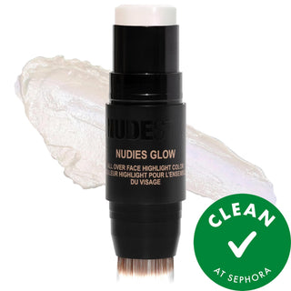 Nudies Glow: Enhance Your Natural Radiance with Vegan Cream Highlighter Stick - Dewy, Multi-Tasking, Cruelty-Free Makeup Nudies Glow: Vegan Cream Highlighter for Dewy Skin | Multi-Tasking cream highlighter, glow stick, vegan highlighter, hypoallergenic makeup, cruelty-free highlighter, dewy skin makeup, multi-tasking highlighter, nude glow highlighter, face highlighter stick, clean beauty highlighter, highlighter, makeup, face makeup, luminizer, luminous makeup, vegan, hypoallergenic, cruelty-free, fragranc