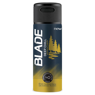 blade-deep-chill-deodorant-spray-150ml, blade-deodorant-freshness-for-men, blade-deep-chill-deodorant-in-action Blade Deep Chill Men’s Deodorant Spray - 48 Hour Freshness | 150 ml Blade Deep Chill Men's Deodorant Spray 150 ml blade, men-deodorant, deodorant-spray, fresh-scents, 48-hour-freshness, aluminum-free, paraben-free, scented-deodorant, body-care, ai-generated