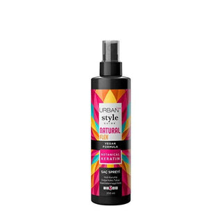 Urban Care Style Guide: Natural Flex Hair Spray - Non-Aerosol, UV & Heat Protection, Botanical Keratin for Flexible Hold & Frizz Control (6.76 fl oz) Urban Care Hair Spray: Flexible Hold, UV & Heat Protection hair spray, non-aerosol hair spray, flexible hold hair spray, UV protection hair spray, hair spray for humidity, heat protectant hair spray, botanical keratin hair spray, natural hair styling products, hair styling, hair care, frizz control, humidity protection, heat protection, UV protection, flexible