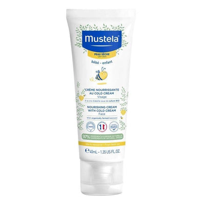 Mustela Nourishing Face Cream with Cold Cream - Natural Skincare for Dry Skin, 1.35 fl oz