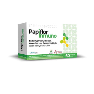 Papiflor Immune Support Supplement - 60 Vegetarian Capsules with Reishi Mushroom, Probiotics & Vitamins Papiflor Immune Support Supplement - 60 Veg Capsules Immune Support Supplement, Vegetarian Capsules, Reishi Mushroom Benefits, Probiotic Supplement, Vitamin and Mineral Supplement, Dietary Supplement, Health and Wellness, Natural Health, Immune System Support, Probiotics, Vitamins, Minerals, Herbal Extracts, Green Tea Extract, Broccoli Extract
