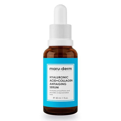 Maruderm Anti-Aging Serum with Hyaluronic Acid & Collagen - Paraben-Free, Fragrance-Free Skincare for Hydrated & Firmer 