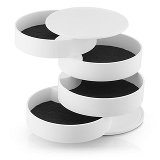 Eklips Jewelry Organizer - Compact 4-Compartment Storage for Earrings, Rings, Necklaces, and Bracelets Eklips Jewelry Organizer - 4-Compartment Storage Solution jewelry organizer, accessory storage, travel jewelry case, jewelry box, compact jewelry organizer, earrings storage, rings storage, necklaces storage, bracelets storage, organized storage, travel accessories, dressing table organizers, gift for her, jewelry management, clutter-free, stylish storage