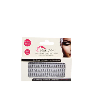 Maklora Natural 80'li Tekli Kirpik Medium - Individual False Lashes for Enhanced Eye Makeup Maklora Natural False Lashes - Enhance Eye Makeup false eyelashes, individual false lashes, natural looking eyelashes, cosmetic eyelashes, beauty accessories, eye makeup enhancement, natural appearance, medium size, Maklora, beauty products, cosmetic products