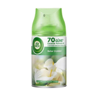 Air Wick Freshmatic Spring Flowers Air Freshener Refill - Enjoy Up to 70 Days of Automatic Freshness, 250ml Air Wick Freshmatic Refill: Spring Flowers Scent - 70 Days Fresh Air Wick Freshmatic refill, automatic air freshener, spring flowers air freshener, long lasting air freshener, Air Wick refill 250ml, home fragrance, odor eliminator, automatic dispenser refill, air freshener, home scent, fragrance refill, automatic spray, odor control, air care, spring scent, floral scent, home fragrance, odor eliminato