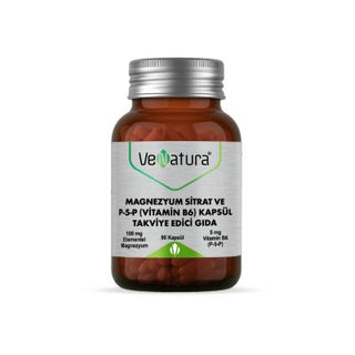 VeNatura Magnesium Citrate & P-5-P Vitamin B6 Supplement: Boost Energy, Support Muscle & Nerve Function - 90 Capsules VeNatura Magnesium Citrate & B6: Energy & Muscle Support Magnesium Citrate, Vitamin B6 supplement, P-5-P, Magnesium supplement, Magnesium Citrate capsules, Vitamin B6 capsules, Magnesium for muscle health, Magnesium for nerve function, Magnesium and Vitamin B6, Best Magnesium supplement, magnesium citrate, vitamin b6, p5p, muscle health, nerve function, energy boost, dietary supplement, heal
