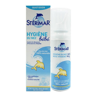 Sterimar Baby Natural Seawater Nasal Spray for Infants - Gentle Nasal Care for Congestion Relief