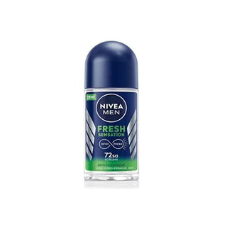 Nivea Men Fresh Sensation Roll on Deodorant for Men - 72 Hour Protection, Long Lasting Freshness Nivea Men Fresh Sensation Deodorant - 72 Hour Protection Nivea Men Deodorant, Roll on Deodorant for Men, Long-lasting Freshness Deodorant, Anti-perspirant Deodorant, Dermatologically Tested Deodorant, Men's Grooming, Personal Care, Freshness, Confidence, 72 Hour Protection, Ethyl Alcohol-Free, Suitable for All Skin Types