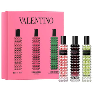 Valentino Born in Roma Mini Fragrance Discovery Set: Experience Jasmine, Vanilla & More | Eau de Parfum Sampler, Travel Size Perfume Valentino Born in Roma Fragrance Set | Mini Perfume Sampler Valentino Born in Roma, Fragrance discovery set, Mini perfume set, Eau de parfum sampler, Designer fragrance set, Women's fragrance gift, Jasmine vanilla perfume, Travel size perfume, Donna Born in Roma Green Stravaganza, Donna Born in Roma Intense, Perfume sampler, Valentino perfume, Women's fragrance, Gift set, Trav
