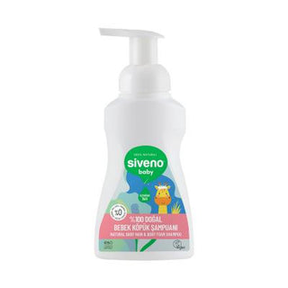 Siveno Baby Foam Shampoo - Hypoallergenic, Vegan, Natural Baby Care for Sensitive Skin - 8.45 fl oz Siveno Baby Foam Shampoo - Hypoallergenic & Vegan Baby shampoo, Natural baby care, Hypoallergenic baby products, Vegan baby shampoo, Paraben and sulfate-free baby shampoo, Gentle baby care, Sensitive skin baby products, Natural ingredients baby shampoo, Dermatologically tested baby products, Vegan baby care, Baby bath time, Gentle cleansing for babies