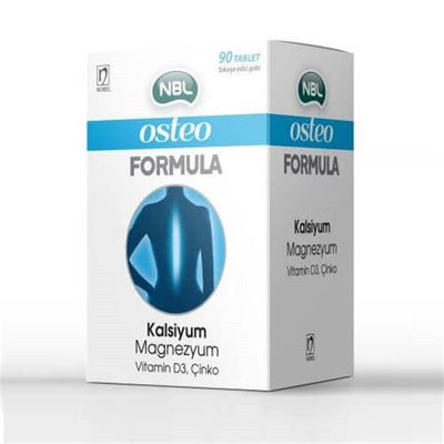 NBL Osteo Formula 90 Tablet - Bone Health Dietary Supplement with Calcium, Magnesium, Vitamin D3, and Zinc
