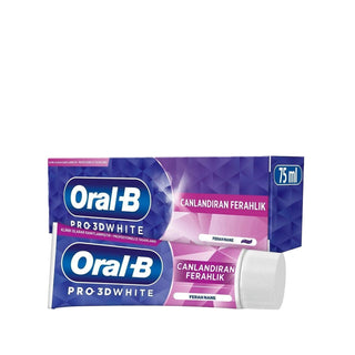 Oral B 3D White Canlandıran Ferahlık Diş Macunu 75 ml - Whitening Toothpaste for a Cleaner Smile Oral B 3D White Toothpaste for Whiter Teeth oral b 3d white toothpaste, whitening toothpaste, refreshing toothpaste, oral hygiene products, toothpaste 75 ml, oral care, teeth whitening, Oral B toothpaste, 3D White technology, invigorating freshness