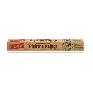 Koroplast Unbleached Biodegradable Baking Paper - 10 Pre-Cut Non-Stick Sheets - Vegan & Oven Safe Baking Parchment Paper, Easy Cleanup Koroplast Baking Paper: Unbleached, Non-Stick, Biodegradable baking paper, parchment paper, non-stick baking paper, biodegradable baking paper, unbleached baking paper, vegan baking paper, oven safe paper, pre cut baking paper, baking, cooking, non-stick, biodegradable, unbleached, vegan, oven safe, pre-cut, kitchen, baking supplies, baking essentials, parchment, paper, cook