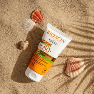 Bioxcin Sunscreen for Acne-Prone Skin - SPF 50+, Non-Comedogenic, Water-Resistant - 1.69 fl oz Bioxcin Acne-Prone Skin Sunscreen SPF 50+ - Protect & Control Acne acne-prone skin sunscreen, SPF 50+ sunscreen, non-comedogenic sunscreen, dry touch sunscreen, water-resistant sunscreen, tea tree oil sunscreen, anti-acne botanical complex, broad-spectrum protection, daily use sunscreen, outdoor sunscreen, acne control, skin protection, sun care, dermatologically tested, eco-friendly packaging, cruelty-free