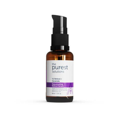 The Purest Solutions Rejuvenating Retinol Serum: 1% Retinol, Ceramide & Hyaluronic Acid for Anti-Aging, Wrinkle Reductio