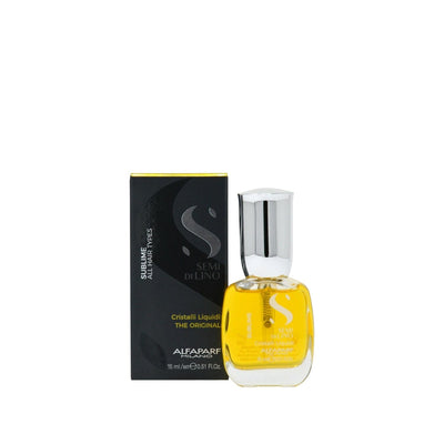 Alfaparf Semi Di Lino Sublime Cristalli Liquidi Hair Serum: Ultimate Shine, Frizz Control & Smoothing Treatment - 0.51 f