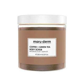 Maruderm Coffee & Green Tea Body Scrub - Exfoliating & Nourishing 8.45 fl oz Maruderm Coffee & Green Tea Body Scrub - 8.45 fl oz Body Scrub, Coffee Body Scrub, Green Tea Body Scrub, Exfoliating Body Scrub, Natural Body Scrub, Salicylic Acid Body Scrub, Jojoba Oil Body Scrub, Skincare, Natural Skincare, Exfoliating Skincare, Coffee Skincare, Green Tea Skincare, Body Care, Skincare Routine, Gift for Her, Gift for Him, Spa Day at Home