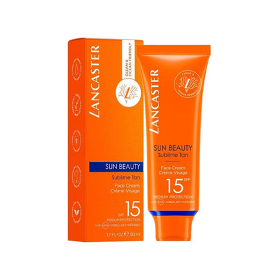 Lancaster Sun Beauty Silky Face Cream with SPF 15 - Moisturizing Sun Protection for Face, 50 ml