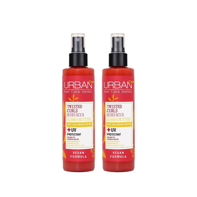 URBAN Care Twisted Curls Hibiscus & Shea Butter Leave-In Hair Cream for Curly & Wavy Hair - Moisturizing, Nourishing, 13