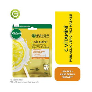Garnier Vitamin C Brightening Sheet Face Mask for All Skin Types - Nourishing, Hydrating, and Brightening Skincare Garnier Vitamin C Face Mask for Brightening & Nourishment Vitamin C face mask, Sheet face mask, Brightening face mask, Nourishing skincare, Sensitive skin friendly, Garnier, Skincare, Face masks, Hydrating face mask, Brightening skincare, Antioxidant skincare, Easy skincare routine, Relaxing skincare, Healthy skin, Radiant skin, Glowing skin, Skincare essentials, Beauty products, Skincare routi