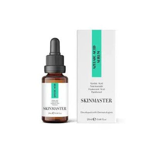 Skinmaster Azelaic Acid Serum - 20ml - Acne Treatment & Skin Tone Evening Serum with Hyaluronic Acid & Niacinamide Skinmaster Azelaic Acid Serum - Acne & Hyperpigmentation Solution Azelaic Acid Serum, Acne treatment serum, Skin tone evening serum, Hyaluronic Acid serum, Niacinamide serum, Acne-prone skin care, Hyperpigmentation treatment, Skincare for sensitive skin, Skin elasticity improvement, Deep hydration serum, Anti-acne serum, Skin brightening serum, Skincare routine essentials