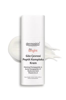 dermoskin be bright eye cream packaging, dermoskin be bright eye cream application Dermoskin Be Bright Eye Cream - Peptide Complex | 15ml Dermoskin Be Bright Eye Cream - Peptide Complex | 15ml dermoskin, eye-cream, peptide-complex, dark-circles, puffiness, fine-lines, eye-care, skin-rejuvenation, moisturizing, ai-generated