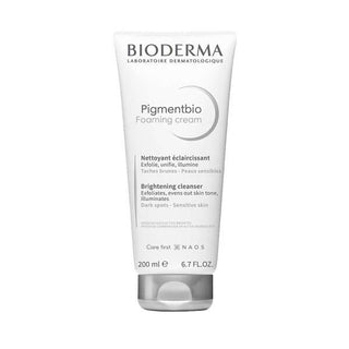 Bioderma Pigmentbio Foaming Cream Cleanser - Gentle Sensitive Skin Solution with AHA & Peeling Benefits