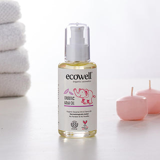 ecowell organic baby oil 100 ml bottle, ecowell baby oil for moisturizing and soothing skin, ecowell baby oil ingredients and benefits Ecowell Organic Baby Oil 100 ml - Moisturizing & Soothing for New Parents & Caregivers Ecowell Organic Baby Oil - Moisturizing & Hypoallergenic baby-oil, organic-baby-care, vegan-baby-products, hypoallergenic-oil, parents, new-parents, moisturizing-oil, soothing-baby-oil, cruelty-free, ai-generated