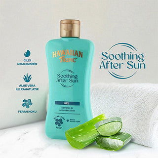 Hawaiian Tropic Aloe Vera After Sun Gel: Soothing Sunburn Relief, Vegan & Cruelty-Free, Recycled Packaging - 6.76 fl oz Hawaiian Tropic Aloe After Sun - Soothing Sunburn Relief after sun gel, aloe vera gel, sunburn relief, soothing after sun, vegan after sun, recycled packaging skincare, Hawaiian Tropic after sun, cooling after sun gel, sun damaged skin repair, cruelty-free after sun care, after-sun care, aloe vera, vegan skincare, cruelty-free skincare, recycled packaging, sun care, skincare, hydration, co