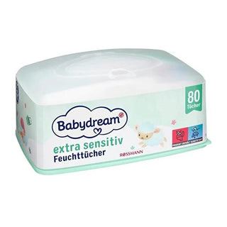 Babydream Baby Wet Wipes for Sensitive Skin - Aloe Vera, Vegan, 80 Count Babydream Sensitive Baby Wipes - Vegan, Aloe Vera (80 Count) baby wet wipes, sensitive skin care, vegan baby products, dermatologically tested baby wipes, aloe vera baby wipes, cruelty-free baby care, gentle baby products, eco-friendly baby wipes, baby hygiene, baby care essentials