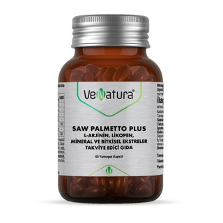 VeNatura Saw Palmetto Plus - Prostate Health Support Supplement for Men - 60 Capsules VeNatura Saw Palmetto Plus - Prostate Health Support Saw Palmetto supplement, Prostate health support, Natural urinary health, L-Arginine benefits, Lycopene antioxidant, Zinc and Selenium supplement, Dietary supplement for men, Men's health, Prostate support, Urinary health, Natural supplements, Health supplements, VeNatura, Capsule supplements