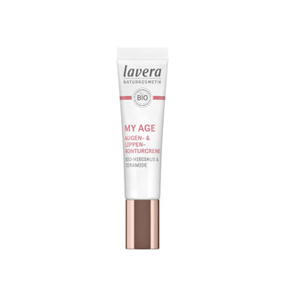 Lavera My Age Eye and Lip Care Cream 15ml - Natural Anti-Aging Moisturizer Lavera My Age Eye & Lip Cream - Natural Anti-Aging Eye care cream, Lip care cream, Natural skincare, Anti-aging cream, Lavera My Age, Organic skincare, Moisturizing cream, Aging skin care, Delicate skin care, Compact skincare, Travel size skincare, Natural anti-aging, Eye cream, Lip cream
