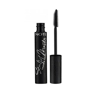 Note Cosmetics Sculpt Master Deep Black Mascara: Volumizing, Lengthening & Curling - Dramatic Lash Effect with Silicone Brush Note Cosmetics Mascara - Volumizing & Lengthening Deep Black Mascara, Deep black mascara, Volumizing mascara, Curling mascara, Lengthening mascara, Silicone brush mascara, Dramatic lash effect, Black mascara, Long lasting mascara, Note Cosmetics mascara, lash enhancement, eye makeup, cosmetic, beauty, defined lashes, fan effect, precise application, clump-free, smudge-proof, everyday