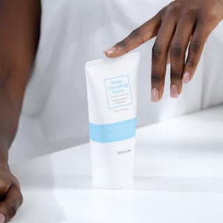 Bibimcos Deep Cleansing Foam - Gentle Facial Cleanser with Amino & Hyaluronic Acid for Sensitive Skin - Removes Dirt & Makeup, Maintains Moisture Bibimcos Deep Cleansing Foam - Gentle, Hydrating Cleanser Deep cleansing foam, Facial cleanser, Amino acid cleanser, Hyaluronic acid cleanser, Sensitive skin cleanser, Plant extract cleanser, Moisturizing cleanser, Gentle cleansing foam, Makeup removing cleanser, Bibimcos cleansing foam, cleansing foam, amino acid face wash, hyaluronic acid face wash, sensitive sk