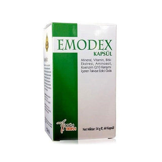 doğaderma emodex capsules, emodex dietary supplement, health supplement capsules DoğaDerma EMODEX 60 Capsules - Natural Dietary Supplement DoğaDerma EMODEX 60 Capsules - Natural Dietary Supplement natural-supplement, dietary-supplement, doğaderma, health-conscious, plant-extracts, vitamins, minerals, amino-acids, coenzyme-q10, ai-generated