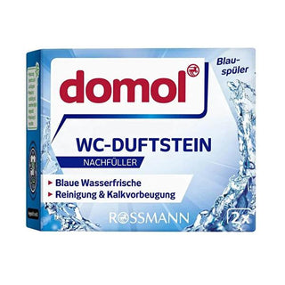 Domol Toilet Cleaning Refill - 80g - Effective Lime Scale Prevention & Freshness Domol Toilet Cleaning Refill - Effective & Fresh Toilet cleaning refill, Domol toilet cleaner, Lime scale prevention toilet product, Toilet hygiene products, Bathroom freshening products, Household cleaning, Toilet bowl cleaning, Freshness, Hygiene, Cleaning products, Bathroom cleaning, Toilet maintenance